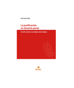 LA JUSTIFICACIÓN EN DERECHO PENAL