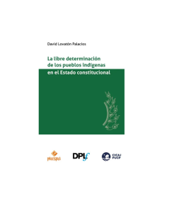 LA LIBRE DETERMINACIÓN DE LOS PUEBLOS INDÍGENAS EN EL ESTADO CONSTITUCIONAL