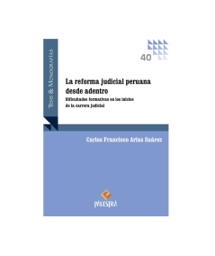LA REFORMA JUDICIAL PERUANA DESDE ADENTRO
