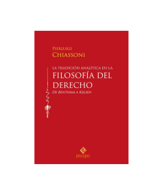 LA TRADICIÓN ANALÍTICA EN LA FILOSOFÍA DEL DERECHO