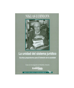 LA UNIDAD DEL SISTEMA JURÍDICO
