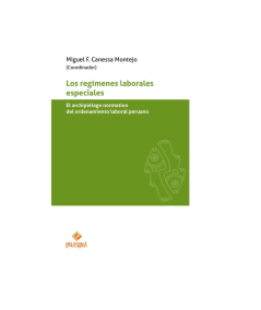 LOS REGÍMENES LABORALES ESPECIALES