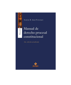 MANUAL DE DERECHO PROCESAL CONSTITUCIONAL