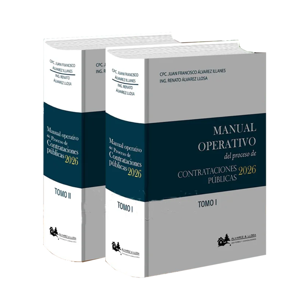 MANUAL OPERATIVO DEL PROCESO DE CONTRATACIONES PÚBLICAS 2 TOMOS