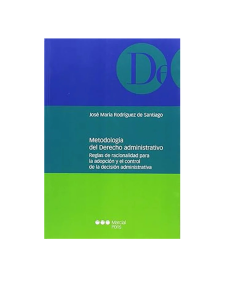 METODOLOGIA DEL DERECHO ADMINISTRATIVO
