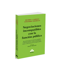 NEGOCIACIONES INCOMPATIBLES CON LA FUNCIÓN PÚBLICA