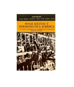 PENAS ILÍCITAS Y HERMENÉUTICA JURÍDICA