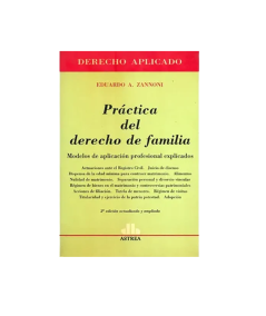 PRÁCTICA DEL DERECHO DE FAMILIA
