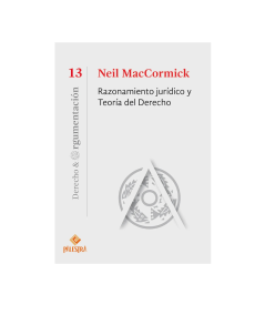 RAZONAMIENTO JURÍDICO Y TEORÍA DEL DERECHO