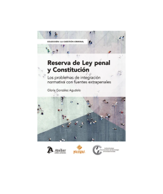 RESERVA DE LEY PENAL Y CONSTITUCIÓN