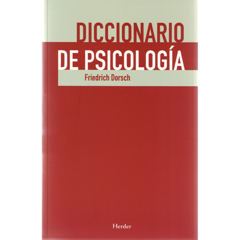 DICCIONARIO DE PSICOLOGÍA