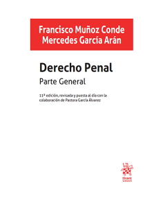 DERECHO PENAL. PARTE GENERAL