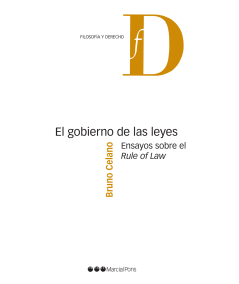 EL GOBIERNO DE LAS LEYES