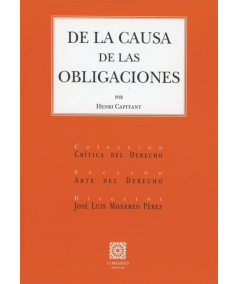 DE LA CAUSA DE LAS OBLIGACIONES