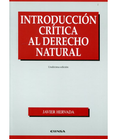 INTRODUCCIÓN CRÍTICA AL DERECHO NATURAL