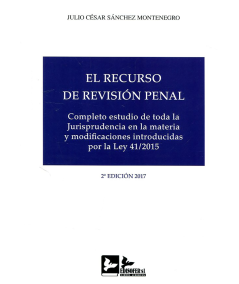 EL RECURSO DE REVISIÓN PENAL