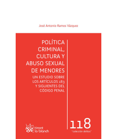 POLÍTICA CRIMINAL, CULTURA Y ABUSO SEXUAL DE MENORES